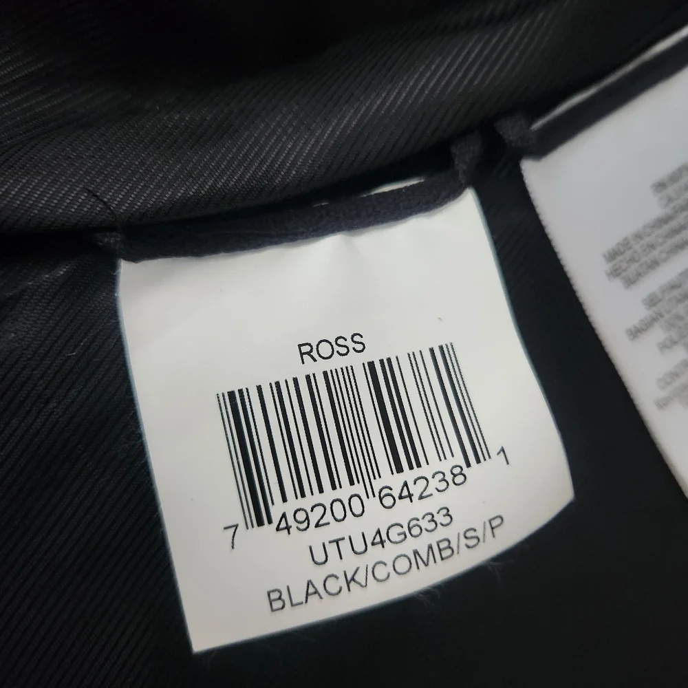 BCBGMaxAzria Lamb Leather Ross‎ Moto Jacket Black & Blue Women's Size Small